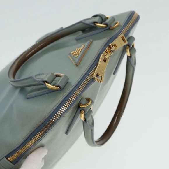 PRADA Hand Bag Safiano leather 2way Blue Auth - Picture 6 of 16